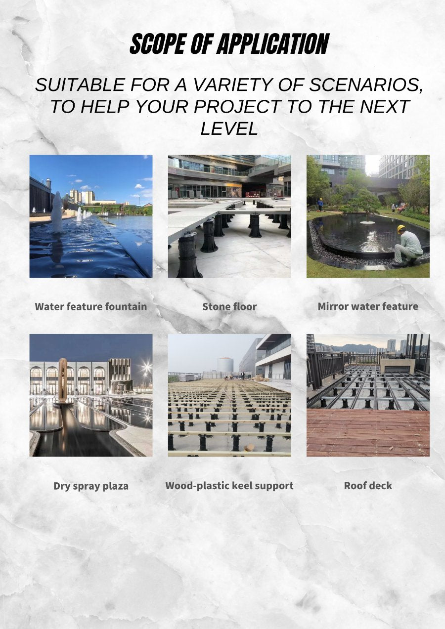 Universal Support Waterscape Stone Plastic Wood Floor Keel Floor Marble Tile Fupport Frame Height Adjustable CX02