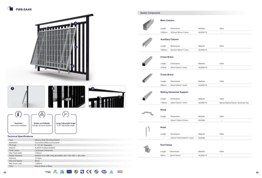 Balcony Mounting System PWB-SAAN