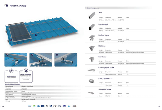 Metal Sheet Rooftop PWCSMR-AA