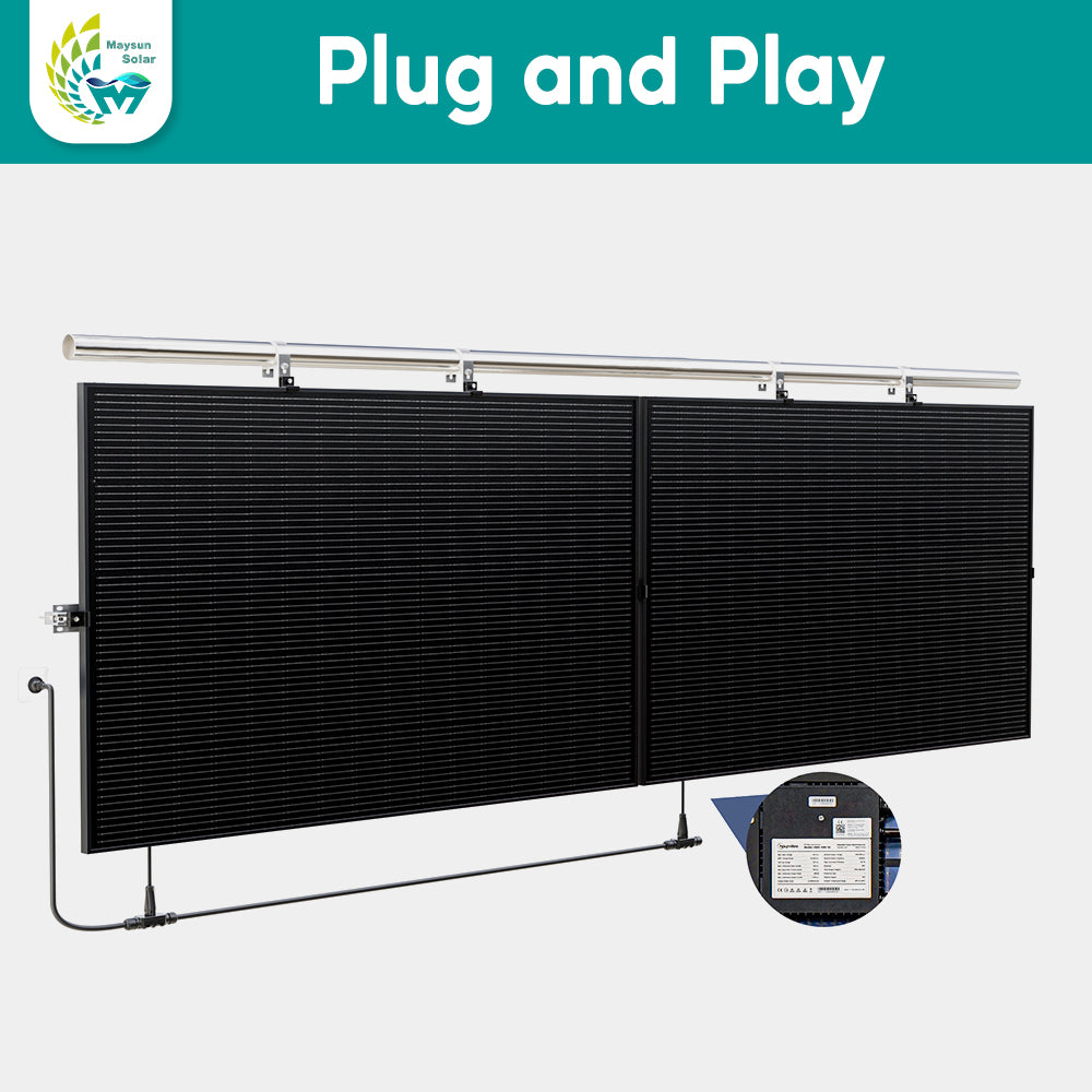 Balcony Plug-in PV System 800W, Homiles Inverter, DTU optional choice in stock ÄL23 Venlo-  EZ expressÜ-5928 RX Venlo Netherlands