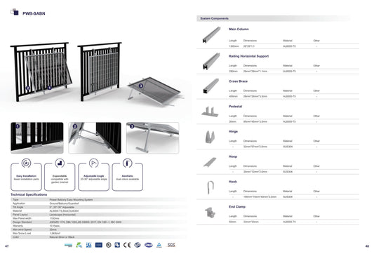 Balcony Mounting System PWB-SABN