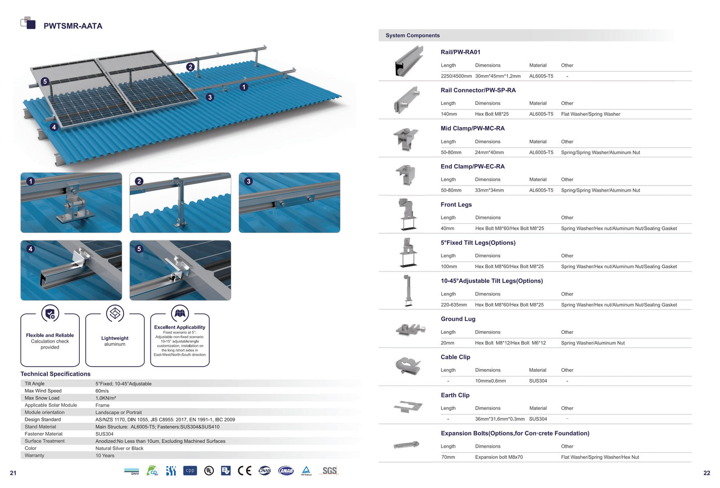 Metal Sheet Rooftop PWTSMR-AATA