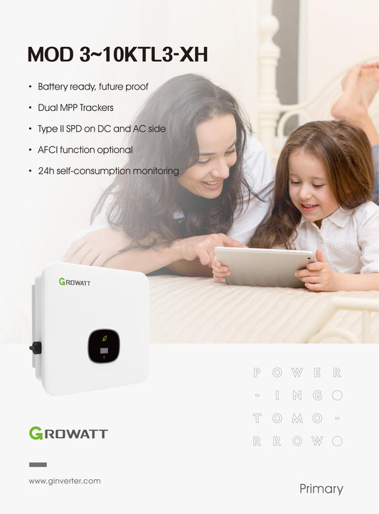 Growatt 10KW, Three Phase Storage Inverter MOD 10KTL3-XH