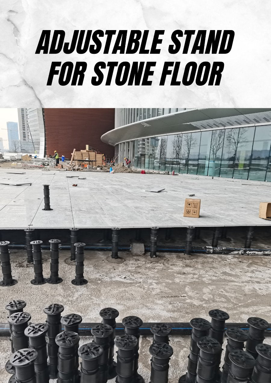 Waterscape Stone Universal Support Garden Cistern Plastic Wood Keel Floor Dry Spray Square Overhead Adjustable Height CX01