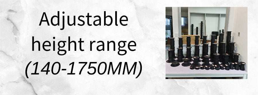 Waterscape Stone Universal Support Garden Cistern Plastic Wood Keel Floor Dry Spray Square Overhead Adjustable Height CX01