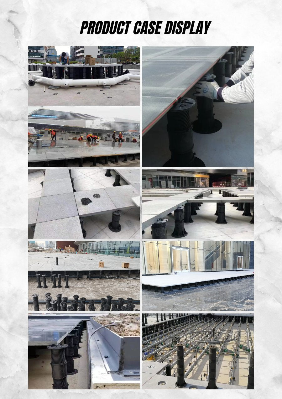 Waterscape Stone Universal Support Garden Cistern Plastic Wood Keel Floor Dry Spray Square Overhead Adjustable Height CX01